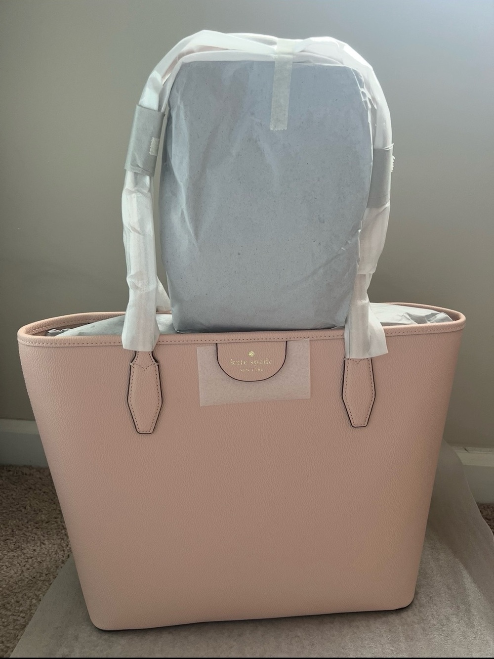 kate spade Blush Pink Leather Large Tote